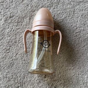 Grosmimi Spill proof Toddler Sippy cup with straw & Handles